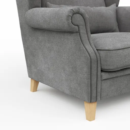 Sessel Mapleton - Stoff, Anthrazit