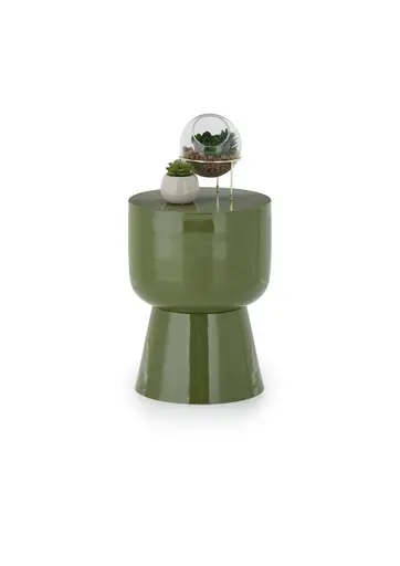 Beistelltisch - Ø/H ca. 34x44 cm, Grün