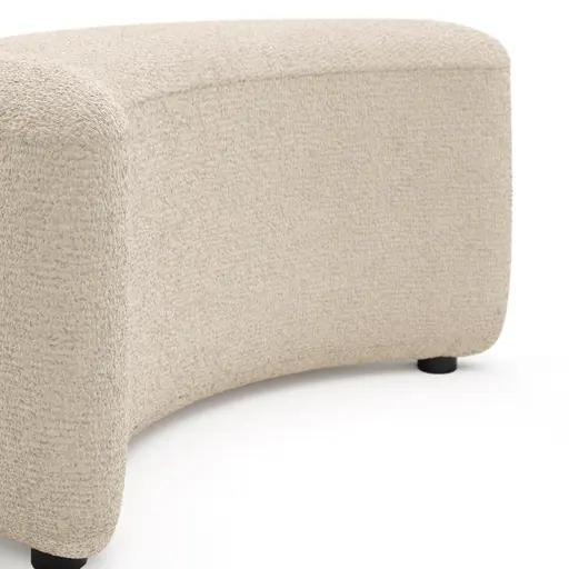 Anstellhocker Karasu - Stoff, Natur