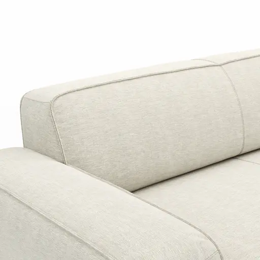 Sofa Denver - 3-Sitzer, Stoff, Natur