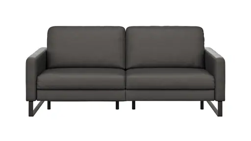 Sofa Enna - 3,5-Sitzer inklusive Relaxfunktion (motorisch), links und rechts, Leder, Anthrazit