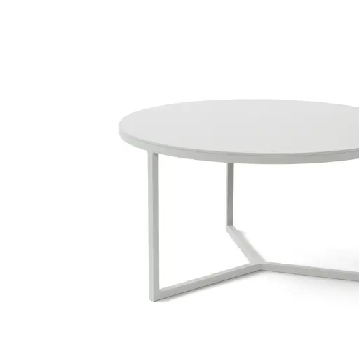 Couchtisch Joan 6 - LBH ca. 58x58x33 cm, Metall, Kreidefarben