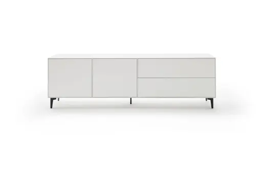 Sideboard Casello - BHT ca. 225x74x47 cm, Lack Matt, Weiß
