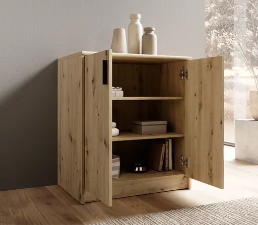 Kommode - B ca. 74 cm, Artisan Eiche Nachbildung