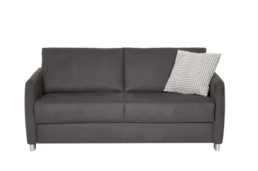 Schlafsofa - 2-Sitzer mit Schlaffunktion, Stoff, Schwarz 