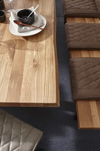 Sitzkissen Cambridge - Stoff, Dunkelbraun