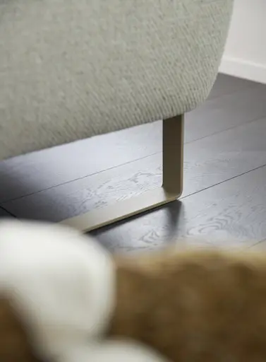 Ecksofa Leona - 2,5-Sitzer mit Ecke rechts, Stoff, Creme