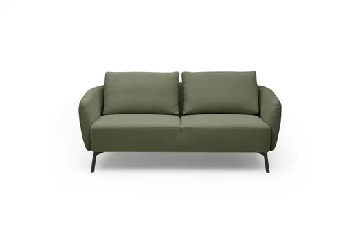 Sofa CARLLOTA - 2,5-Sitzer, Stoff, Dunkelgrün