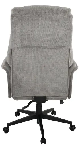Drehstuhl - drehbar, höhenverstellbar, Webstoff, Grau