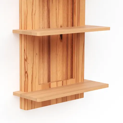 Wandregal Hillsboro - Buche/Kernbuche natur, geölt