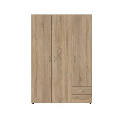 Drehtürenschrank- B ca. 120 cm, Eiche Dekor
