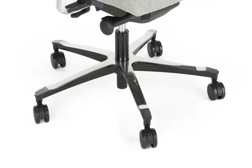 Chefsessel - mit Ergo-Rückenpolsterung und 3D-Armlehnen, Stoff, Schwarz