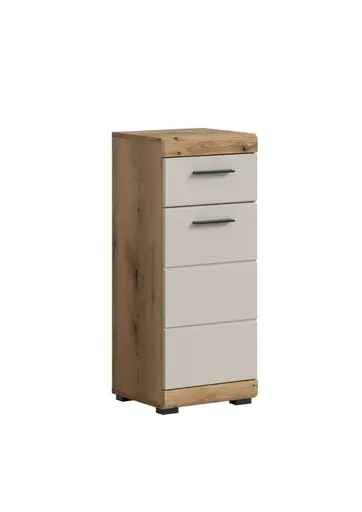 Standschrank - B ca. 37 cm, Evoke Eiche Nachbildung, Kaschmir