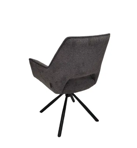 Armlehnstuhl MARESA - drehbar, Stoff, Anthrazit