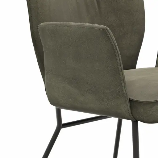 Armlehnstuhl Westmore - Stoff, Dunkelgrün