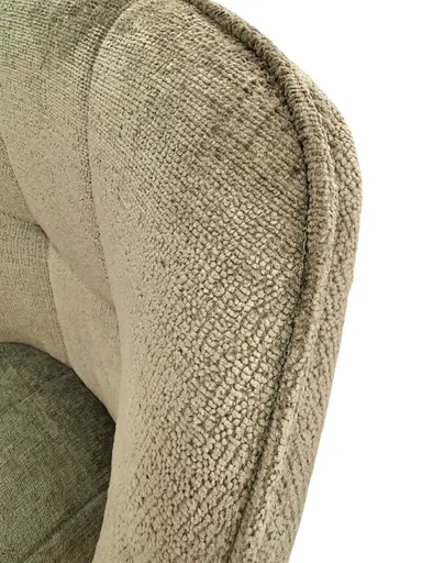 Armlehnstuhl MARLE - drehbar, Stoff, Grün