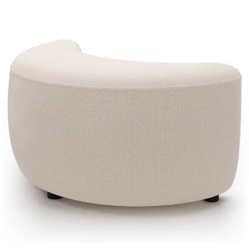 Anstellhocker Karasu - Stoff, Creme