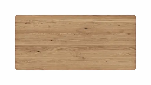 Esstisch Phoenix - LB ca. 220x100cm, Eiche geölt mit Epoxidharz dunkel