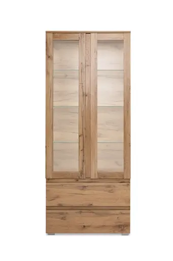 Vitrine- Eiche Dekor