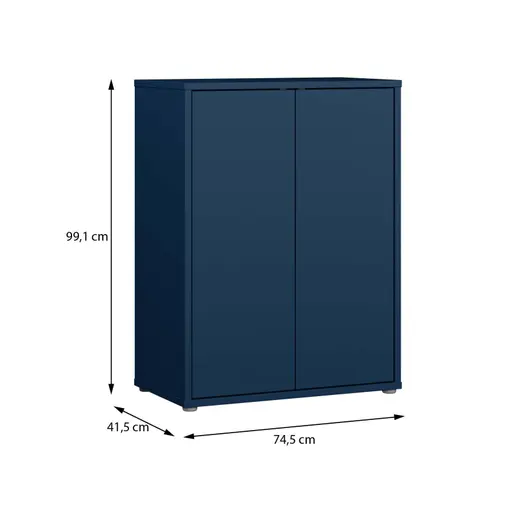 Kommode FAID- B ca. 74 cm, Blau