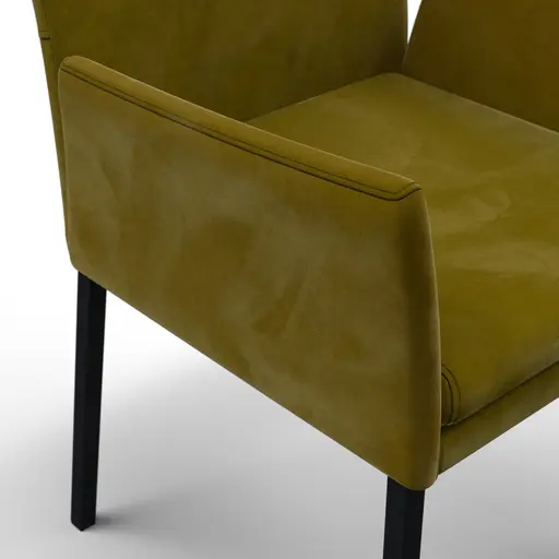 Armlehnstuhl Saragossa - Stoff, Moos