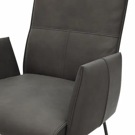 Armlehnstuhl Dinner - Stoff, Anthrazit