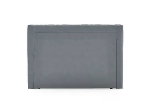 Boxspringbett - Liegefläche ca. 180x200 cm, Stoff, Graublau