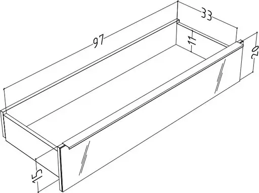 Lowboard - mit Beleuchtung, B ca. 214 cm, Anthrazit, Eiche massiv