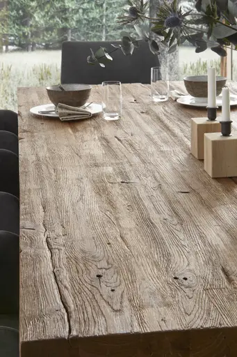 Esstisch Dover - LB ca. 240x100 cm, Alteiche massiv, lackiert