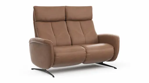 Sofa Sitz.Konzept Sofa - 2,5-Sitzer inkl. Kopfteilverstellung, Leder, Cognac