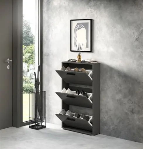 Schuhkipper - B ca. 59 cm, Anthrazit