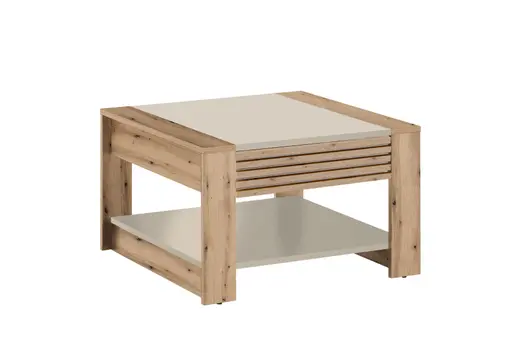 Couchtisch - LB ca. 70x70 cm, Evoke Eiche Nachbildung, Kaschmir