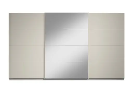Schwebetürenschrank RIVASA- B ca. 361 cm, Champagner, Spiegel