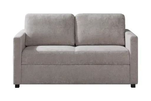 Sofa - 2-Sitzer, Schlaffunktion mit Bettkasten, Stoff, Cappuccino