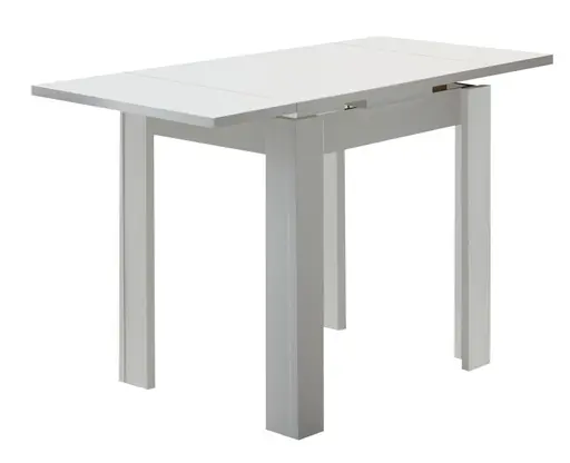 Esstisch - ausziehbar, LB ca. 80x60 cm, Weiß