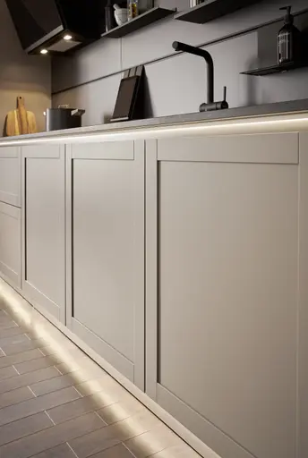 Küchenzeile 56.220 GL 8 525, Kaschmirbraun satin