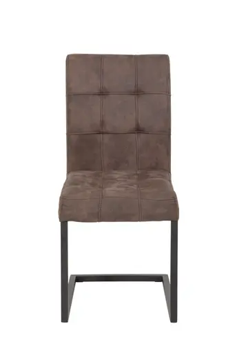 Freischwinger - Stoff, Vintage Braun