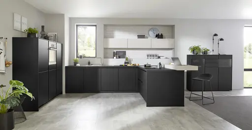 U-Küche 33.150 4 323, schwarz