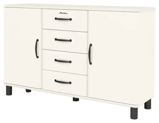 Kommode - B ca. 146 cm, Weiß