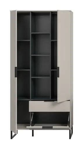 Stauraumelement - B ca. 90 cm, Kaschmir, Schwarz