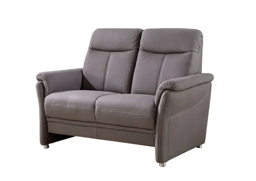 Sofa - 2-Sitzer, Stoff, Braun