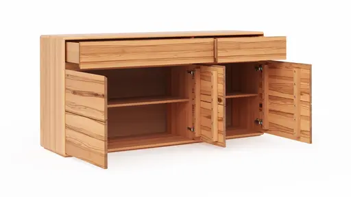 Sideboard Hillsboro - Buche/Kernbuche natur, geölt