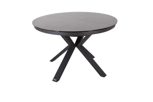 Esstisch MAIJA - ausziehbar, D ca. 120 cm, Keramik, Grau