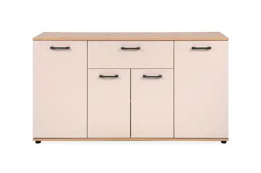 Sideboard- B ca. 138 cm, Eiche Dekor, Beige