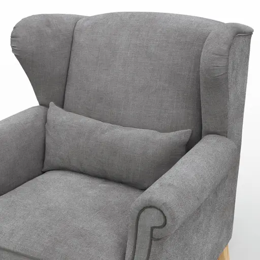 Sessel Mapleton - Stoff, Anthrazit