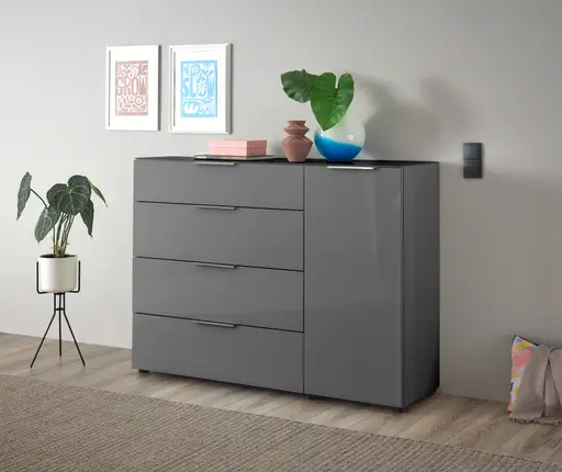 Sideboard- B ca. 135 cm, Anthrazit