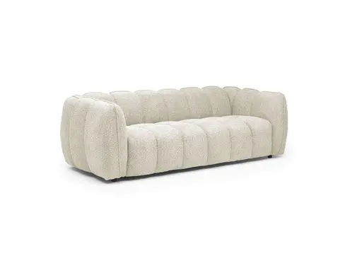 Megasofa  - 2-Sitzer, Stoff, Creme