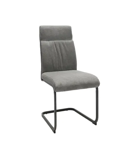 Freischwinger MAIDA - Stoff, Silberfarben