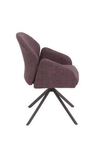 Armlehnstuhl - drehbar, Stoff, Wildberry