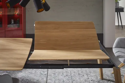 Esstisch Saltino - ausziehbar, LB ca. 180x100 cm, Eiche massiv